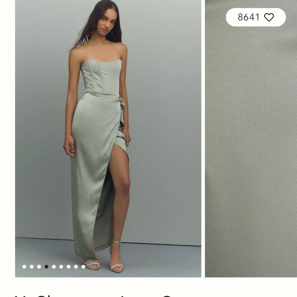 V. Chapman June Corset Sage Green Dress